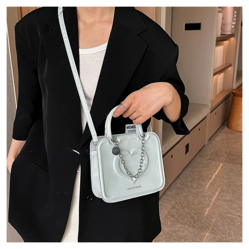Minority Design Shoulder Bag Women New Popular Small Square Bag Joker Lady Crossbody Korean Casual Biscuit Shoulder Bag