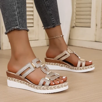 Comfortable Espadrille Trim Wedge Sandals with Gladiator Straps, Lightweight & Versatile, Ideal Errands and All-Day Summer Wear