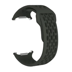Premium Marine Band Sports Silicone Strap Bracelet for Ultra2 - Ultra 47mm (Type B - Dark Green)