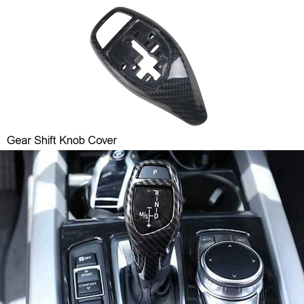 Car Interior Modification Carbon Fiber Trim Gear Shift Knob Cover for BMW F20 F21 F22 F23 F30 F34 Shift Lever