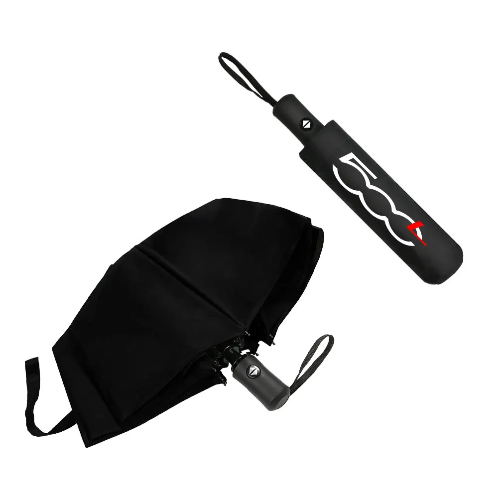 Car logo umbrella fully automatic folding windproof for Fiat 500 series