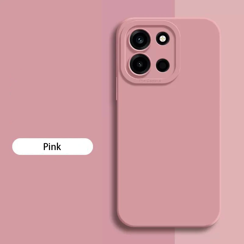 Premium Matte Solid Color Soft Silicone Phone Case - Durable and Stylish Back Cover