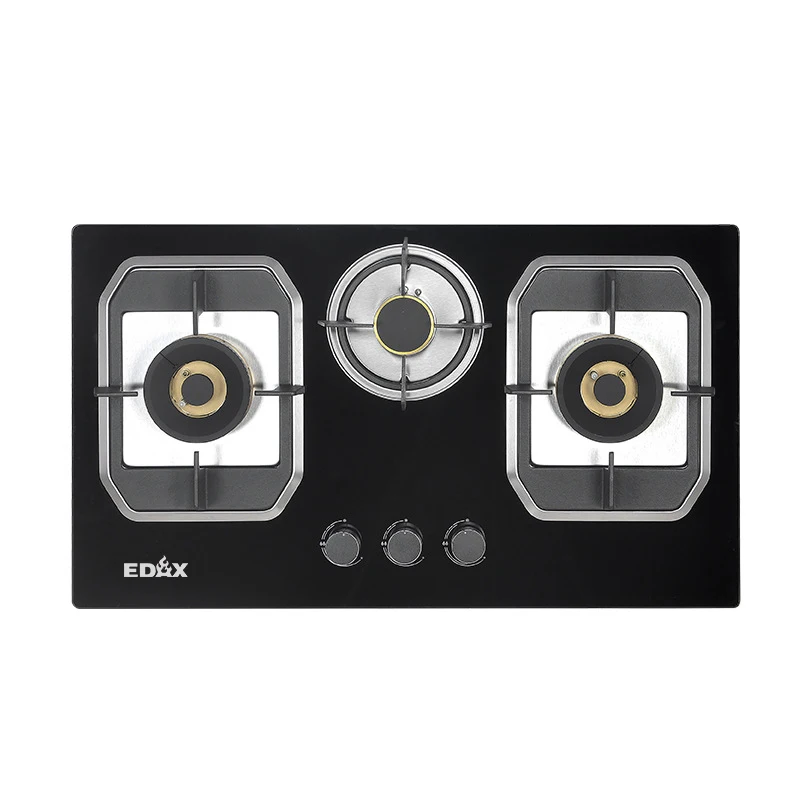 Hot sale fashion attractive design recessed stove combination gas hob 3 burners built in gas stove kitchen cooktops