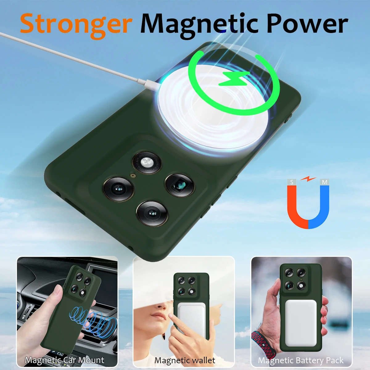 Motorola Signature Fall Protection Liquid Silicone Rubber Case with MagSafe Compatibility