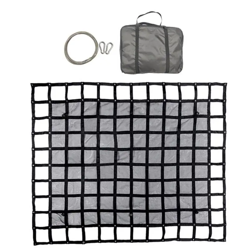 

Truck Bed Cargo Net Cargo Net With Mesh Mesh Bungee Netting With Carabiners And Storage Bag Heavy Duty Cargo Net For Pickup