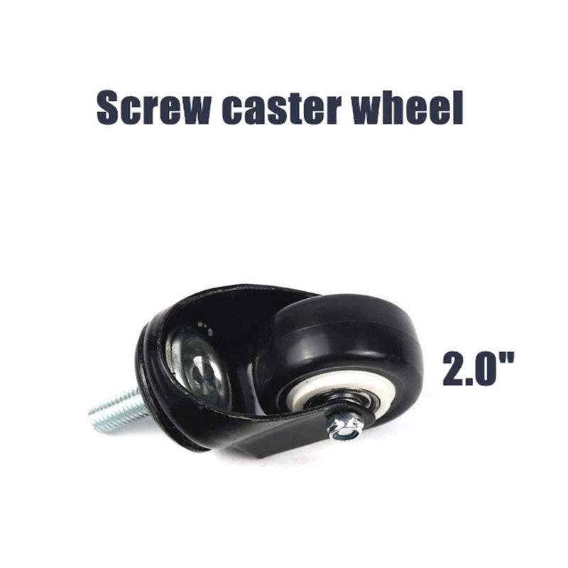 3PCS Directional Foot Wheel Versatile Braking Foot Wheel Innovative Top Choice Handcart Black With Brake