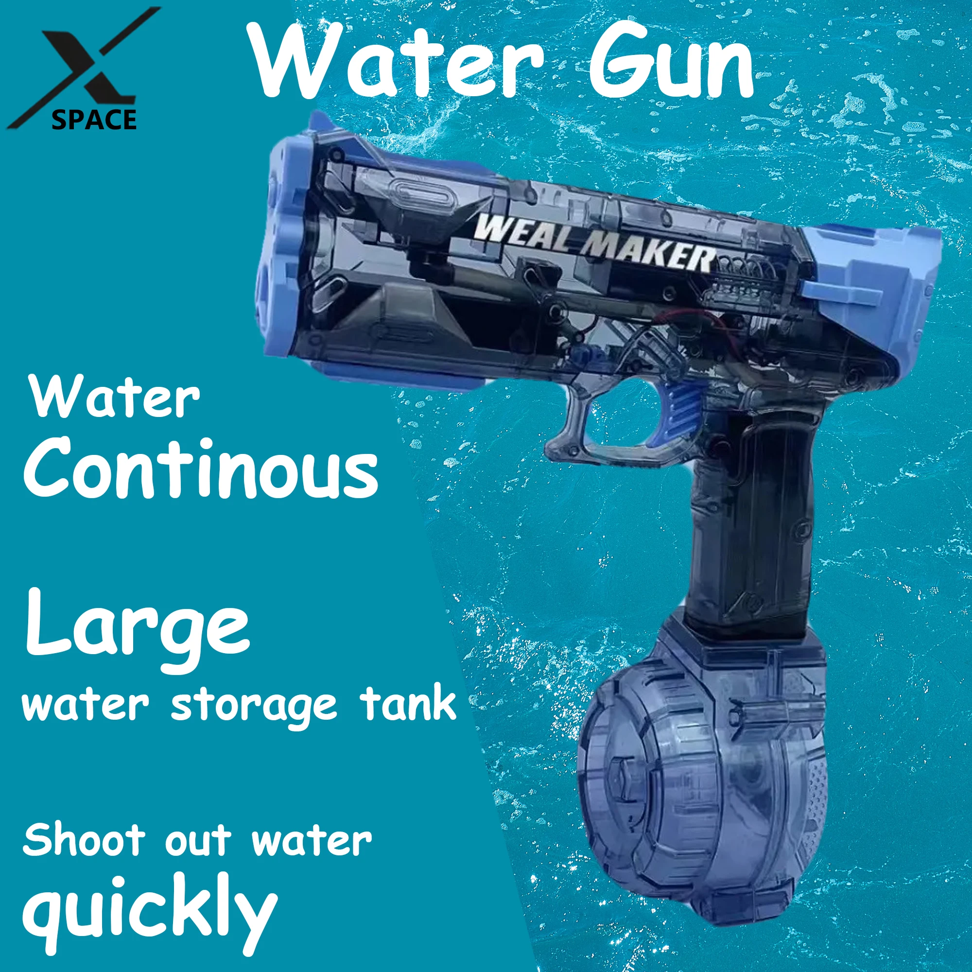 

Water Gun Electric Fully automatic Continuous Firing Summer New Children's Water Gun Large Capacity Pool Summer Toy For Gifts
