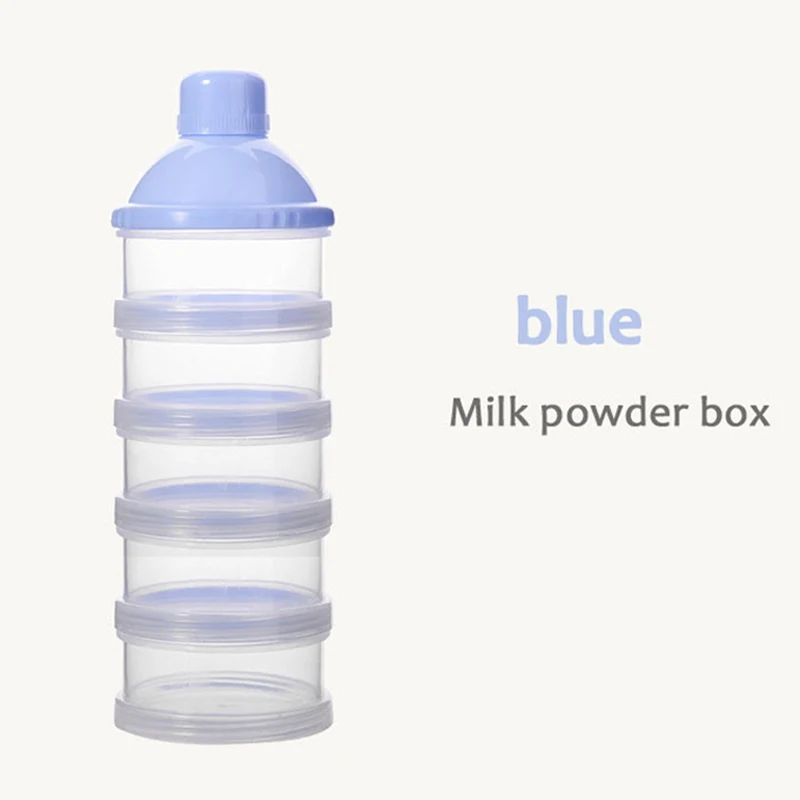 Portable Milk Powder Formula Dispenser Food Container Storage Feeding Boxes Baby Kids Toddler 4/5 Grid Baby Food Storage Box baby food storage containers portable food storage box baby milk powder dispenser