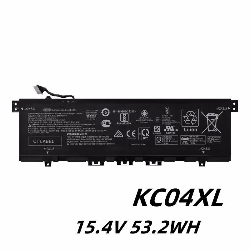 

KC04XL 15.4V 53.2WH Laptop Battery For HP Envy X360 13-AG 13-AQ 13-AH 13-AQ0010TU 13-AH0016TX HQ-TRE TPN-W133 TPN-W136