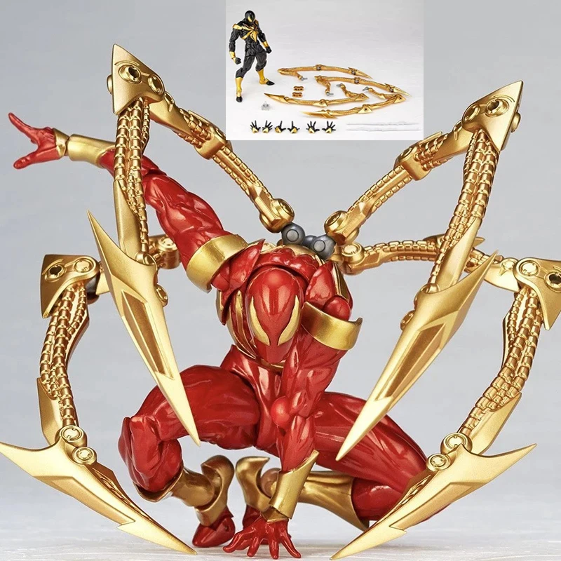 figurines-d'action-marvel-comics-iron-spider-pvc-anime-model-statue-collection-toys-ornamen-gifts-resubdivision-parts