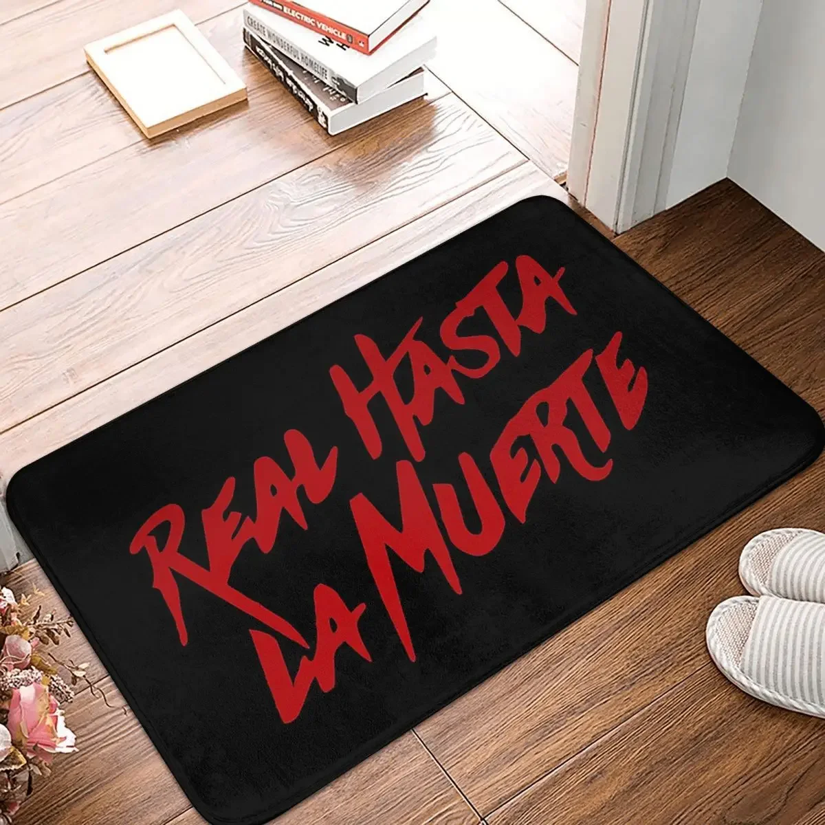 

Real Hasta La Muerte Doormat Rug Carpet Mat Footpad Polyester Anti-slip Sand Scraping Entrance Kitchen Bedroom Balcony Toilet
