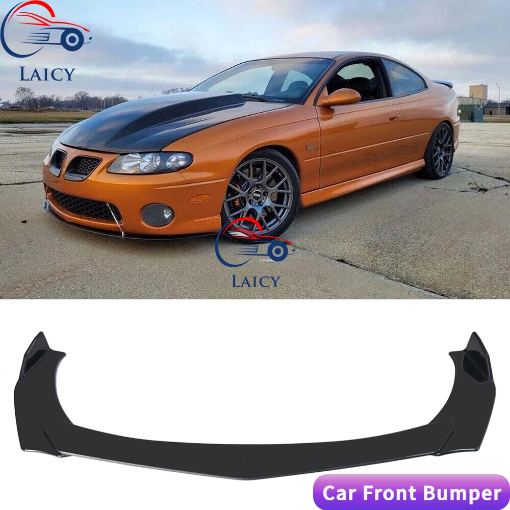 

LAICY For Pontiac GTO 2004 2005 2006 Car Front Bumper Lip Body Kit Canard Lip Diffuser Spoiler Anti Scratch Auto Parts Black