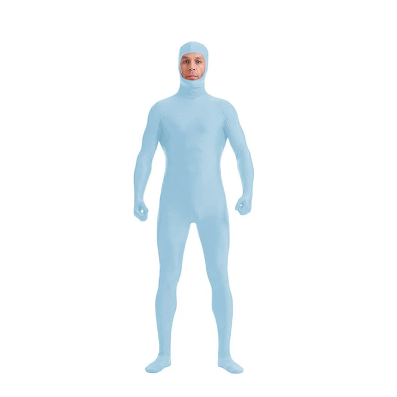 Vibrant Fluorescent Zentai Cosplay Bodysuit - Skin Tight Disappearing Jumpsuit