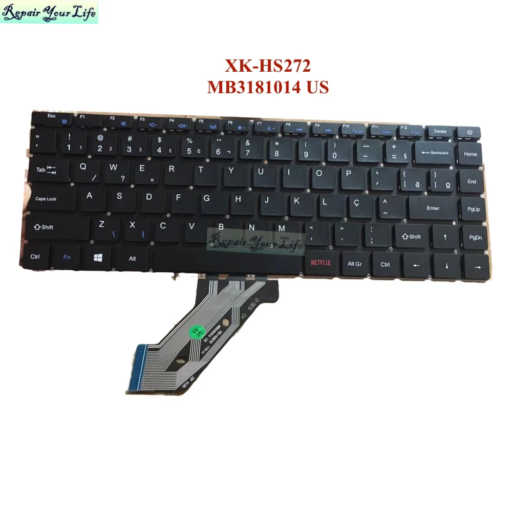 Pt-Br Reggiseno/Brasile Tastiera Per Axioo Mybook Pro P421 Mb3181014 Xk-Hs272 Cq-27 Cq27 Tastiera Brasiliana Br Notebook Con Netflix