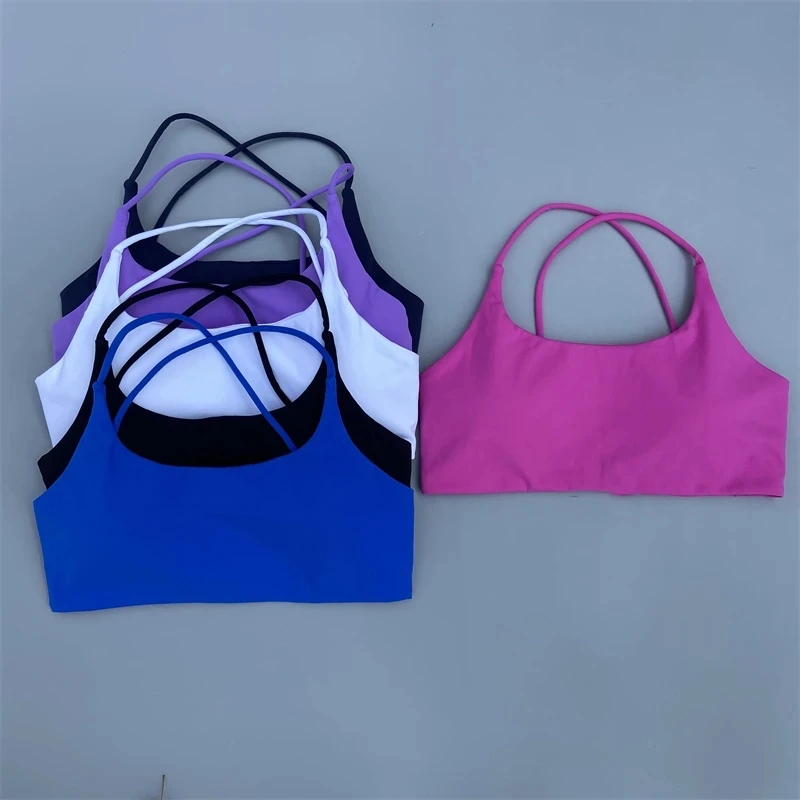 Fitness Bra Women Underwear Chest Pad sports bra sports underwear crop tops gym top sports tank top gym tank top