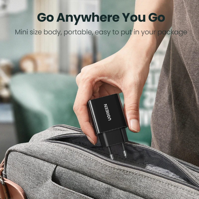 UGREEN 18W USB Charger QC3.0 Quick Charge 3.0 QC Fast Wall Charger for Samsung s10 Xiaomi iPhone Huawei Mobile Phone Charger