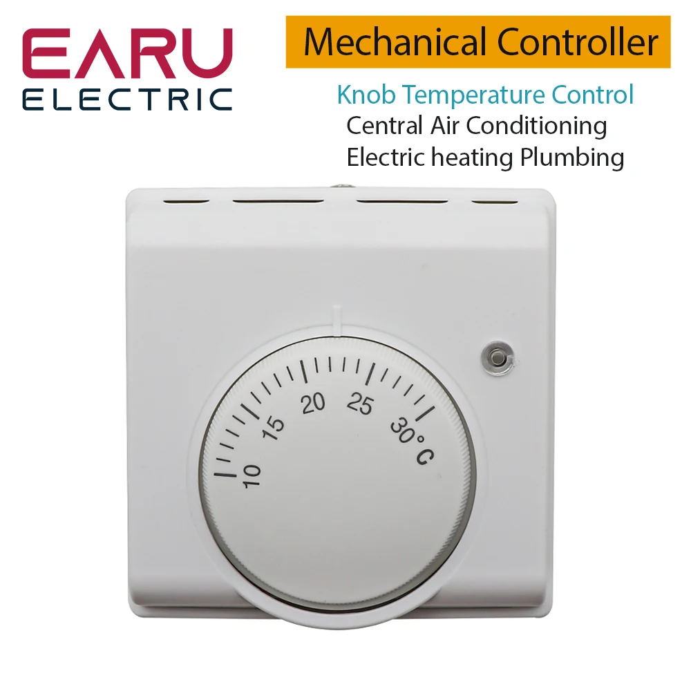 10℃-30℃ Room Mechanical Thermostat Central Air Conditioning Knob Thermostat  Temperature Control Gas Boiler Heating Thermostat