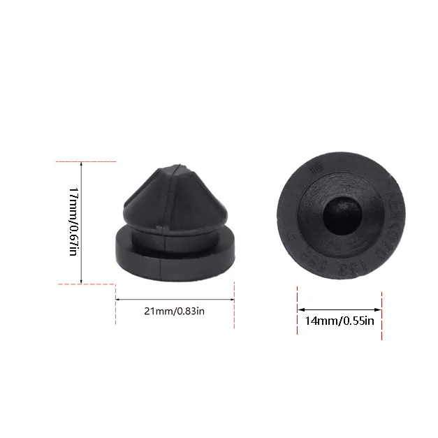 4x Gummi Motorhaube Motorhaube Luft ansaug filter Tülle Montage Buchse Puffer kissen für VW CC Golf Sport Van Touran Passat Sharan Polo – Detail 3