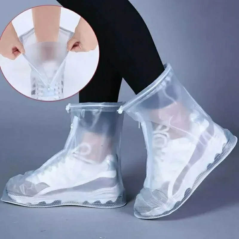 Shoe Covers Silicone Waterproof Shoe Cover Unisex Shoes Protectors Rain Boots for Indoor Outdoor Rainy Reusable Quality non-slip shoe Cover