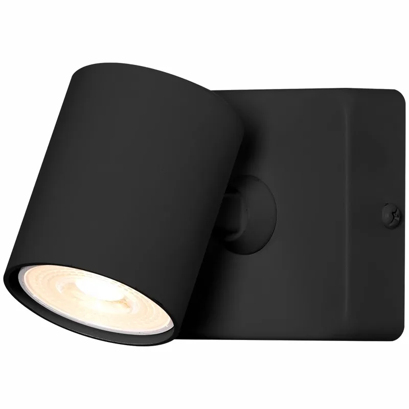 Led Wall Lamp Replacement GU10 Bulb Spotlight Simple Modern Reading Light bBdroom Beside Spot Lights White Black Color Foco