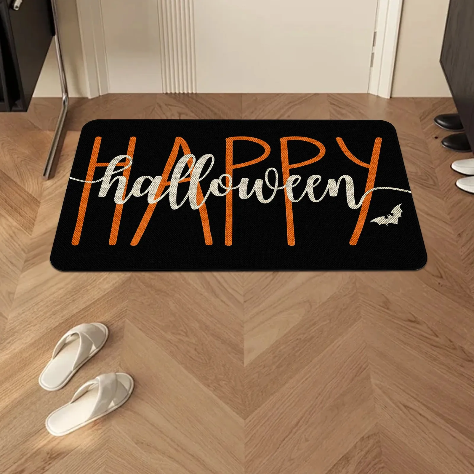 Halloween Decora&ccedil;&atilde;Halloween Floor Mats Holiday Decoration Porch Door Mats Bathroom Water-Absorbent And Dirt-Resistant Floor