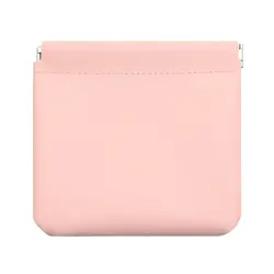 Sleek PU Leather Compact Wallet & Key Organizer (Pink)