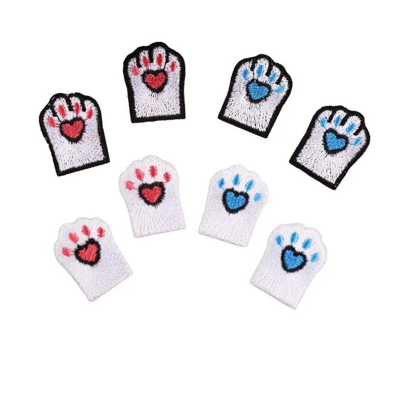 

50pcs/Lot Luxury Anime Embroidery Patch Foot Paw Print Shirt Bag Clothing Decoration Accessory Craft Diy Applique