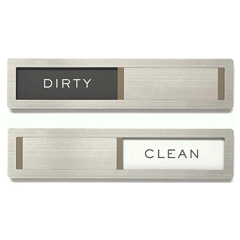 Dishwasher Magnet Clean Dirty Sign Non-Scratch Kitchen Decor