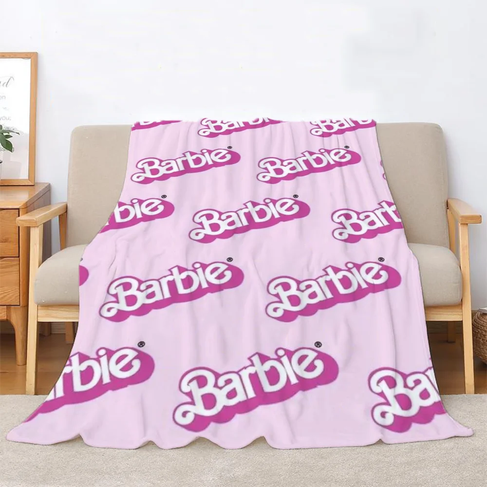Barbie Oversized Blanket Throw Thick Blanket for Winter Knitted Plaid Bed Blankets and Throws Fluffy Soft Blankets Characters 3
