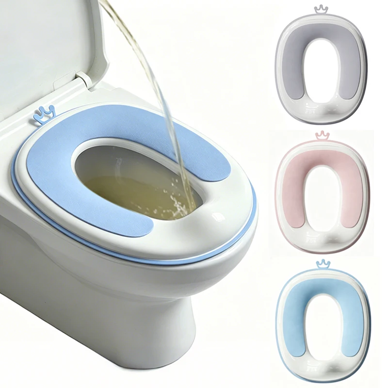 Universal Children's Toilet Seat Splash-Proof Toddler Potty Training Seat Safe Toilet Portable for Boy Girl Travel Home Bathroom