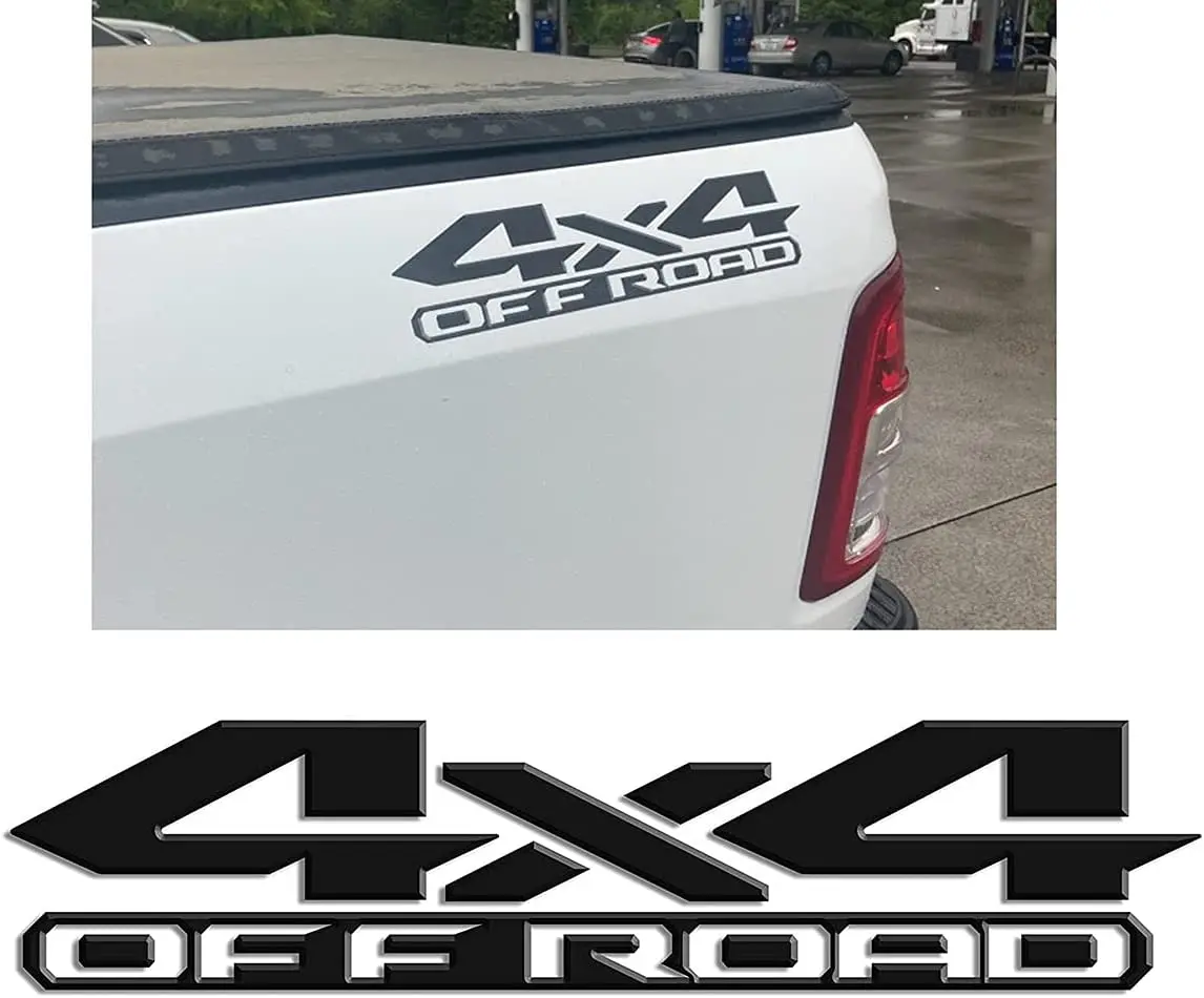 

Pair Set 4x4 Off Road Decals Stickers Replacement for 1500 2500 3500 Truck Sticker