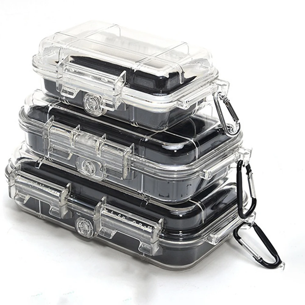 Outdoor Survival Box S/L Transparent Moisture-proof Waterproof Shockproof Anti Pressure Sealed Case Camping Storage Tools