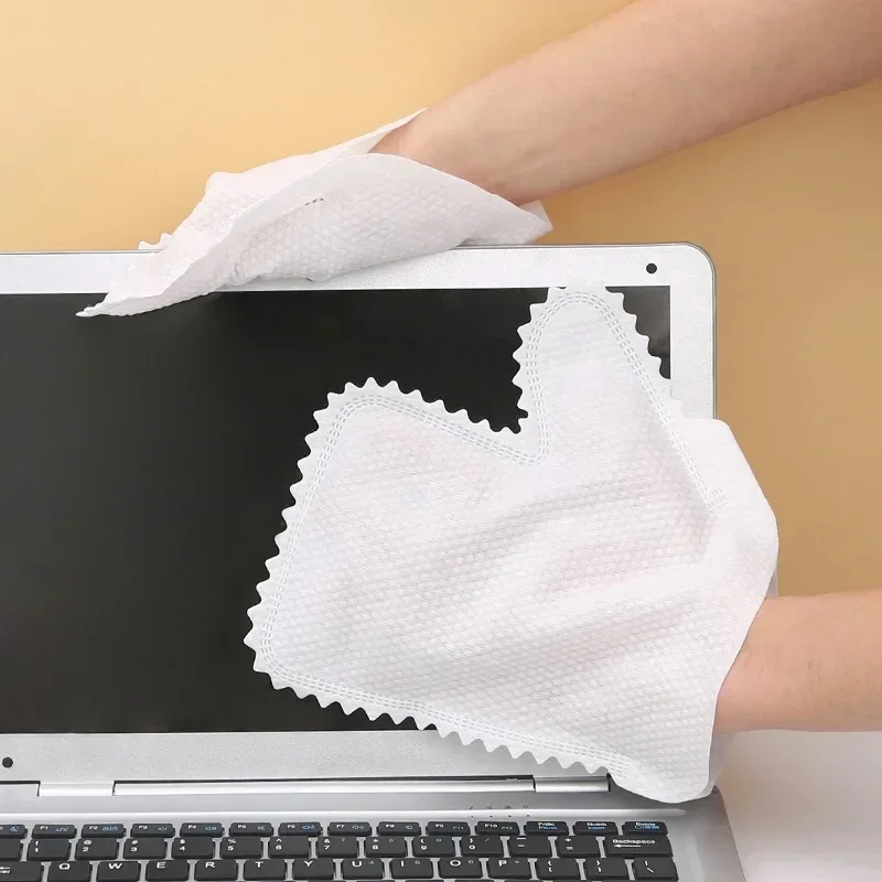 Electrostatic Dusting Gloves with Teeth Non-Woven Disposable Cleaning Gloves for Home Kitchen Keyboard Air Conditioning Cleaning