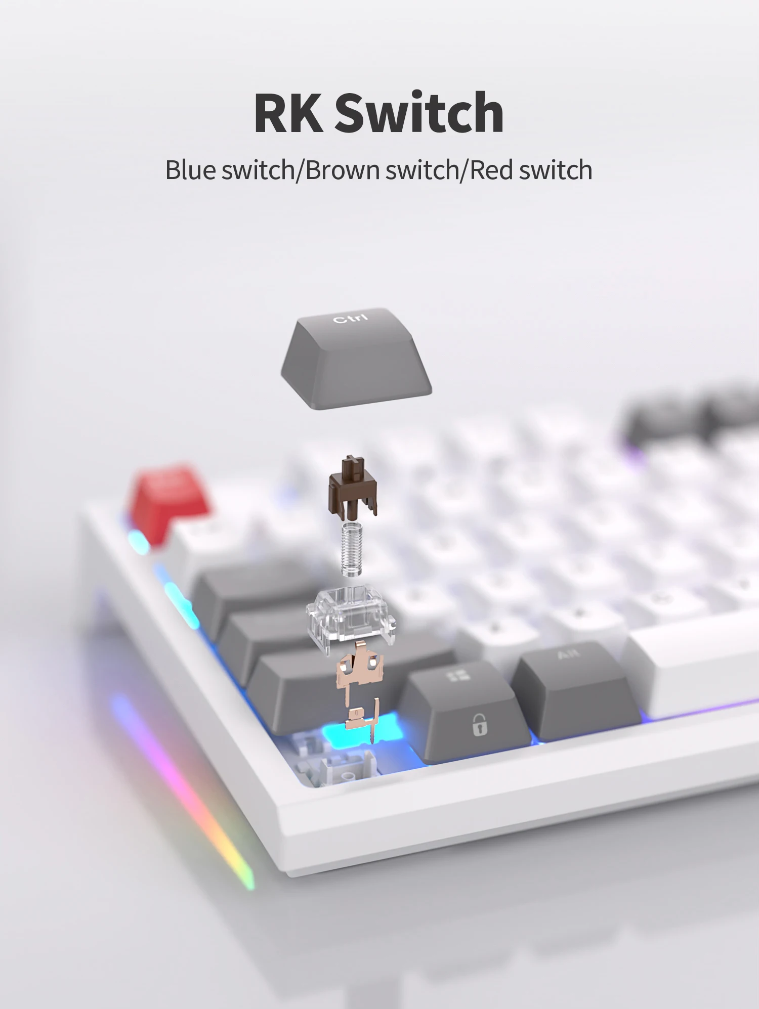 RK R87 - Bàn phím cơ RK R87 (Led RGB, Hotswap)