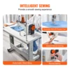 VEVOR Industrial Sewing Machine 550W Servo Motor and Table Stand 5000s.p.m Heavy-duty Lockstitch Sewing Machine Control Panel 4