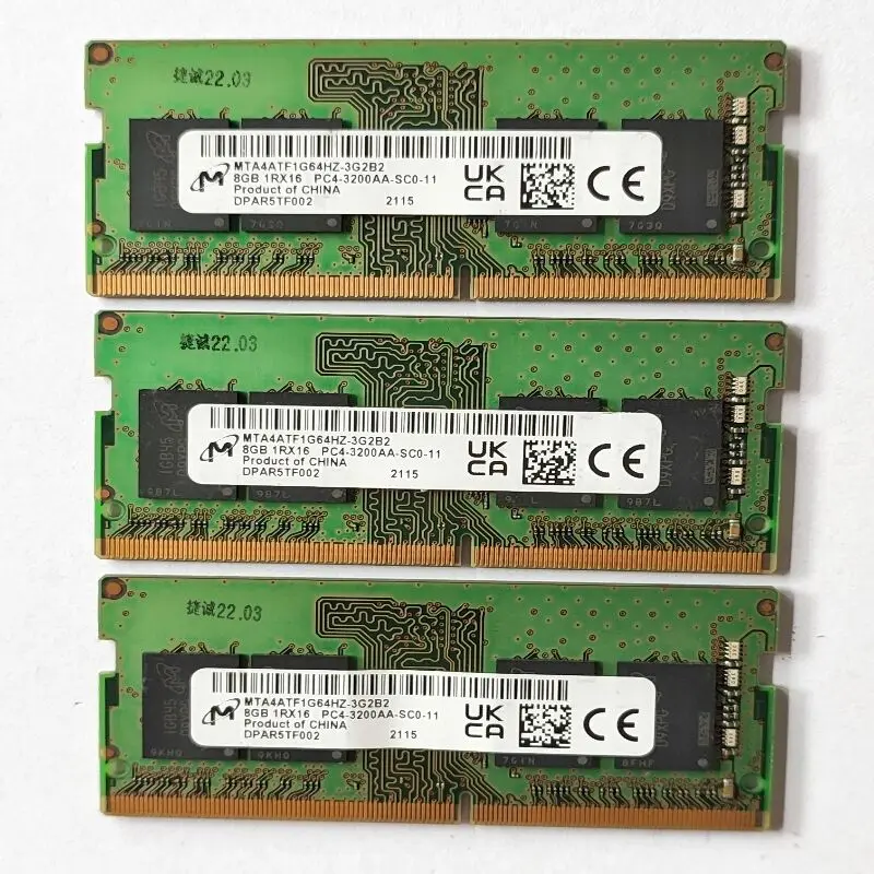 Memória Micron-ram para Laptop Ddr4 8gb 3200mhz Pc43200aa-sco11 1.2v Sodimm 260pin 1rx16 - Imagem 5