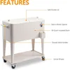 Rolling Ice Chest 80 Quart,Portable 4