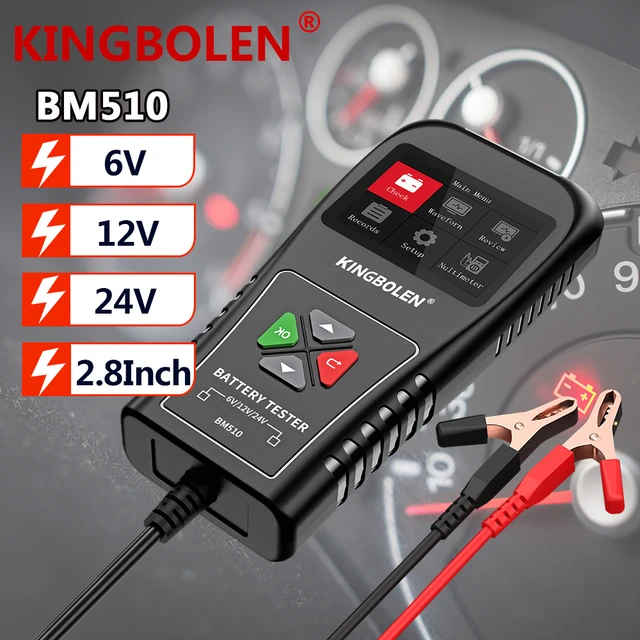 King bolen bm510 batterie tester autobatterie ladegerät 6v 24v 12v