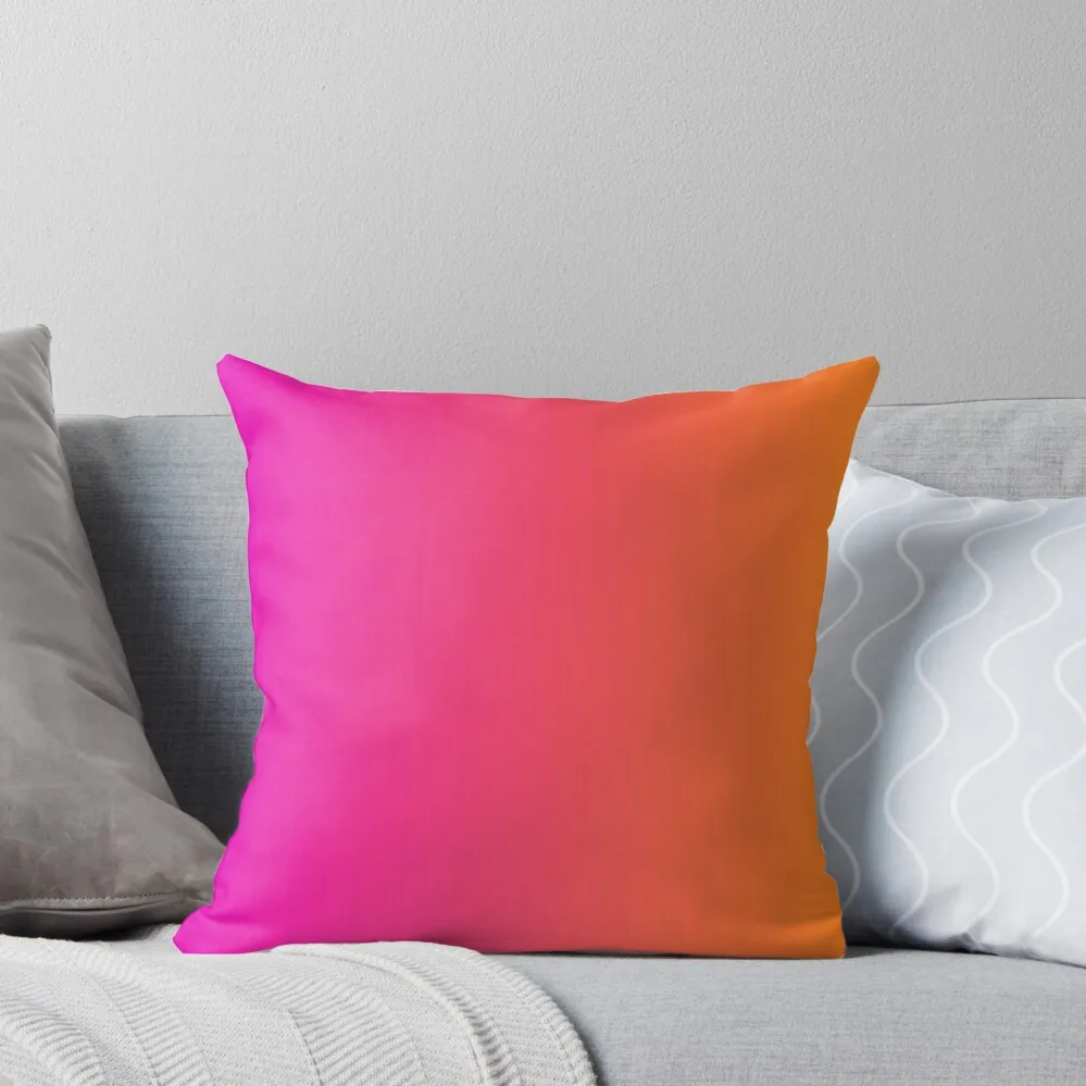Pink and Orange Ombre Throw Pillow Pillowcase Decorative Pillow Covers For Sofa Sofa Cushion