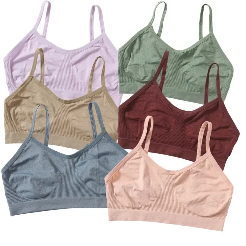 Women Tube Tops Seamless Bras Sports Nopads Crop Tops Female Soft Sleep Lingerie Wireless Underwear Bandeau Intimates