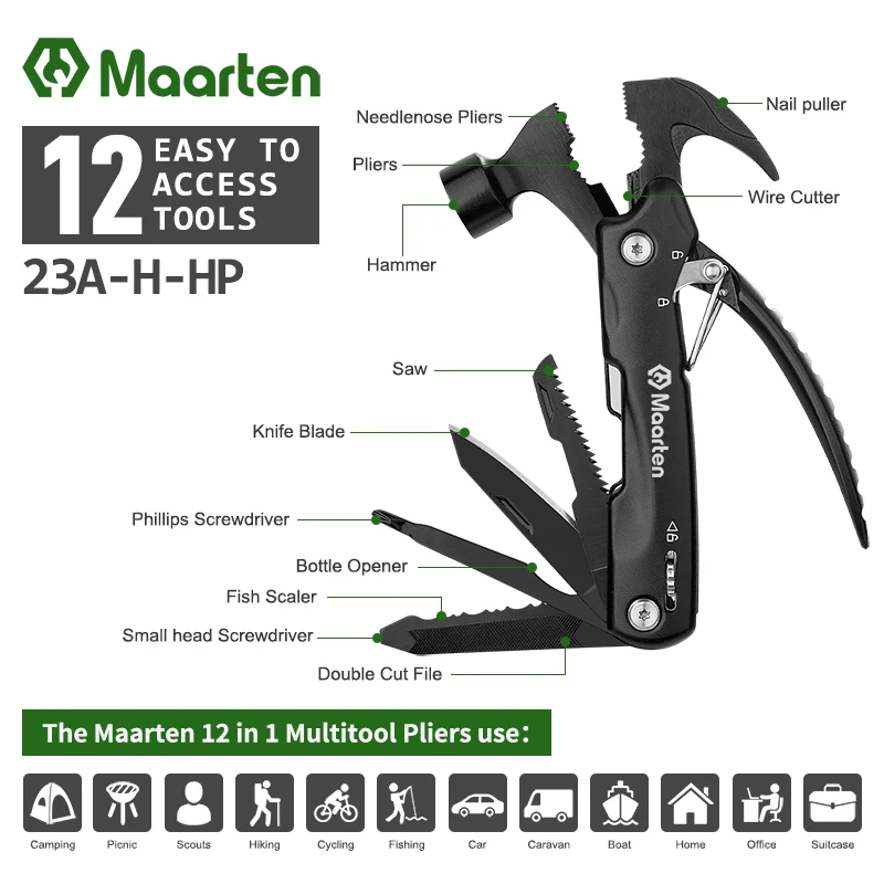 Fathers Hammer Multitool Gift, Unique Gifts for Dad Gift from Daughter Son, Cool Gadget Christmas Present Stocking Stuffer, Pers for multitool hammer