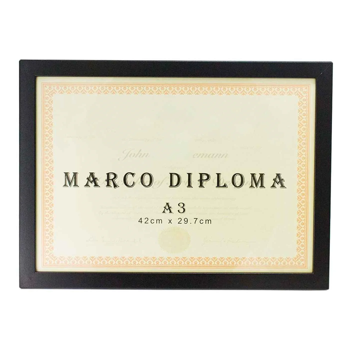 Marco de madera blanco para diploma A3 de 42 x 29,7 cm, marco para fotos,  documentos, certificados, premios para colgar en la pa