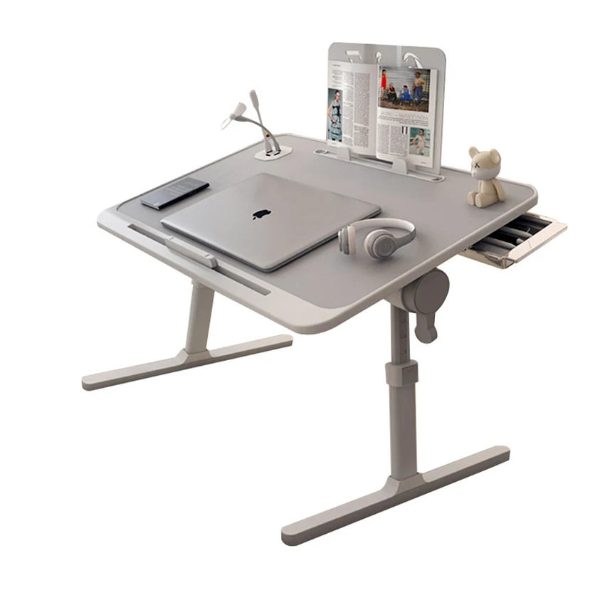 Notebook computer desk foldable rising lower small simple bedroom dormitory student read table laptop stand