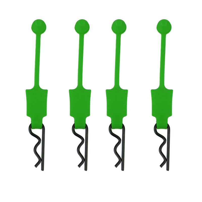 Durable Rubber Body Clips Set - Pack of 4
