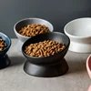 Elevated Cat Bowls Small Dog 15° Tilted Raised Food Feeding Dish Ceramics Stand Feeder for Cats and Puppy 6 Colors 5