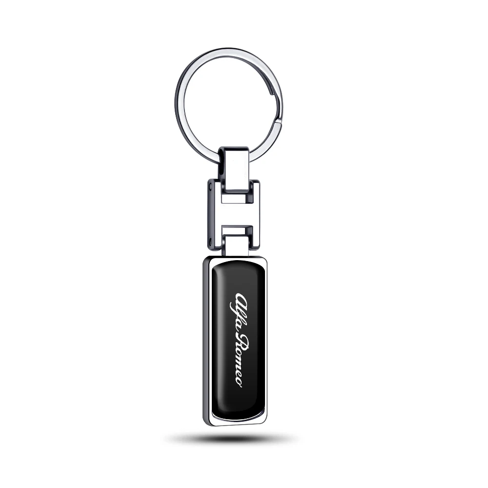 Premium Metal and Leather Car Keychain - Auto Badge Styling Gift Pendant