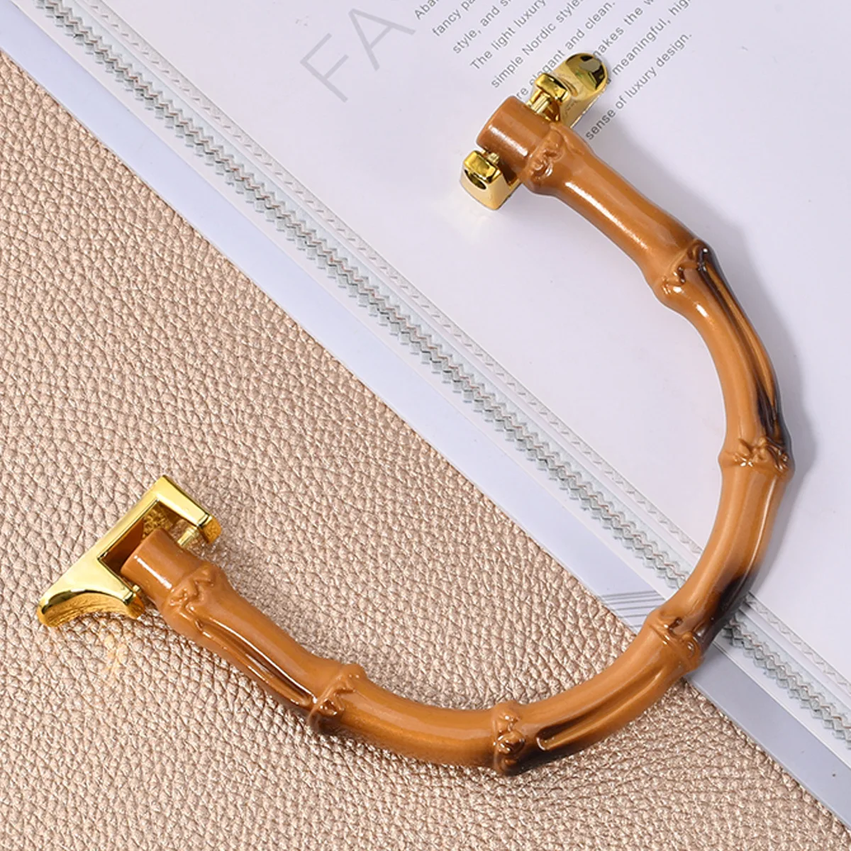 

Modern Minimalist Cabinet Pulls Bamboo Knot Handle Plastic Injection DIY Material