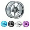 TxxRcss 1/10 RC Drift Tires And Aluminum Wheels Rims Rally Racing Tyres 12mm Hex for 1:10 Scale On Road Touring Street Car Tamiy 5