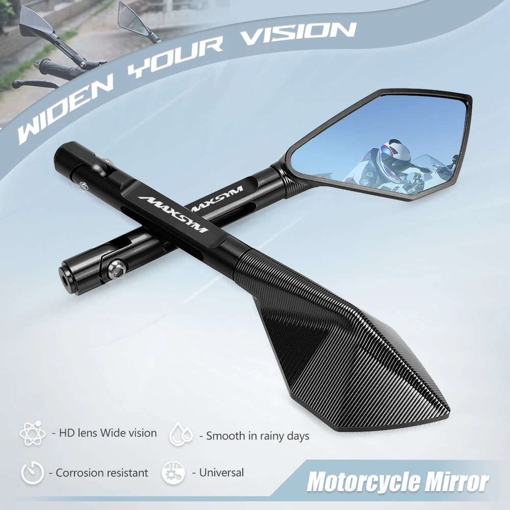 

Motorcycle ALUMINUM Rearview Side Mirrors For SYM MAXSYM TL 500 508 Maxsym TL500 TL508 MAXSYM400 400i 600i MAX 400 600