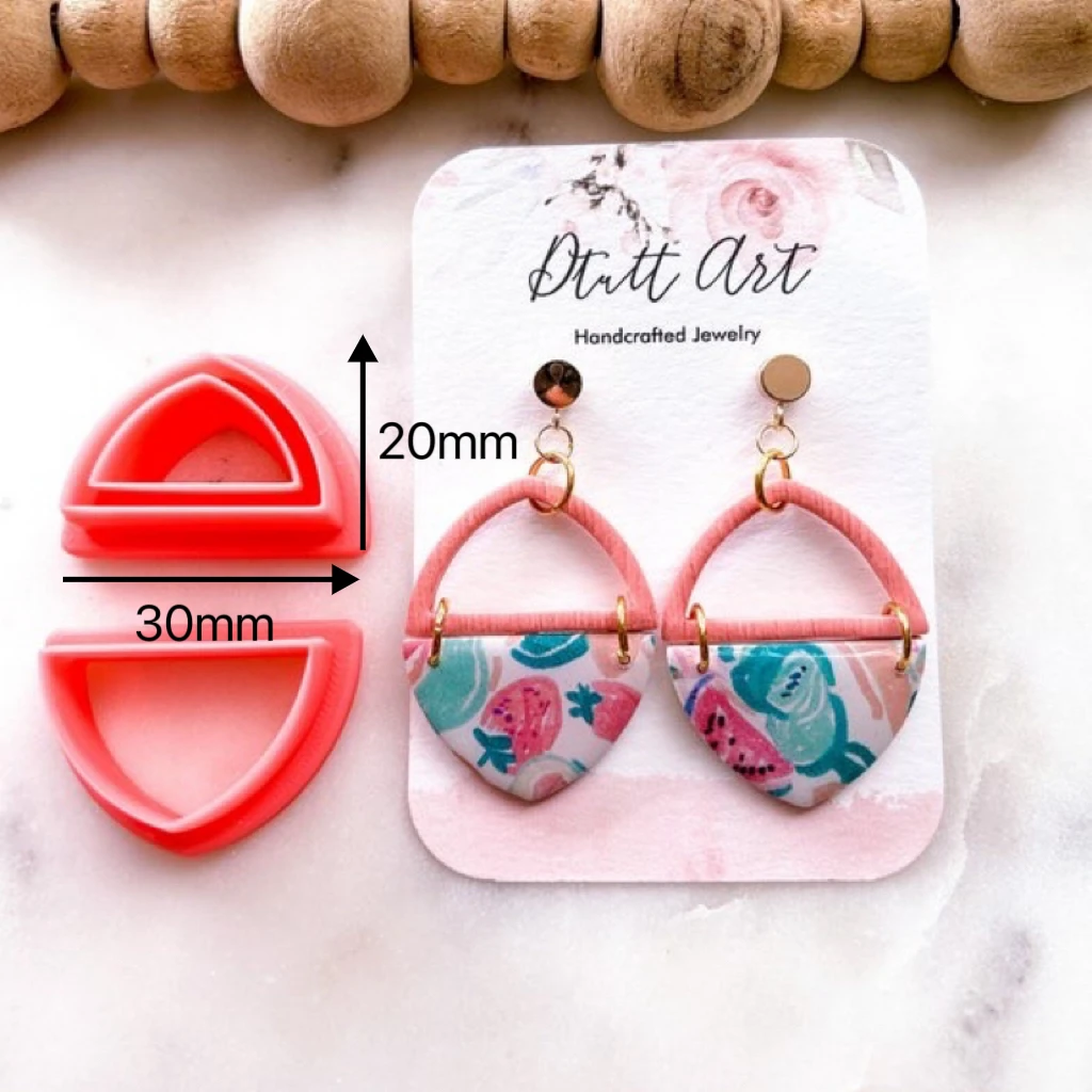 Vintage Polymer Clay Cutter Lotus Boho Embossed Flower Clay Cutters for Brooches Earrings Jewelry DIY Making Cutting Die Tools Polymer Clay Cutter